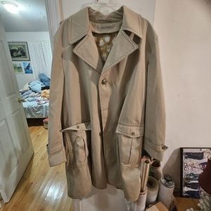 Vintage 1950s Cosmopolitan MFG Great Dane Mens Large Dacron Winter Trenchcoat